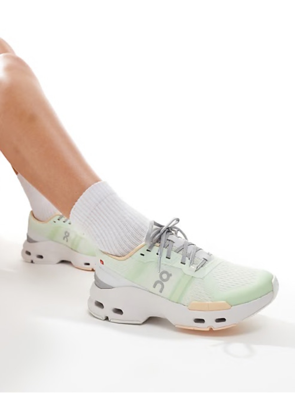 On Running Women's Mint and Gray Cloudpulse Running Shoes